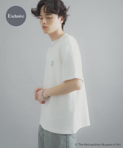 SENSE OF PLACE by URBAN RESEARCH（センスオブプレイスバイアーバンリサーチ）の「『別注』The Met×SENSE OF PLACE　SHORT-SLEEVE T-SHIRTS(Monet)（Tシャツ/カットソー・メンズ・ブラック/ホワイト/ベージュ・LARGE/MEDIUM）」の2枚目の写真