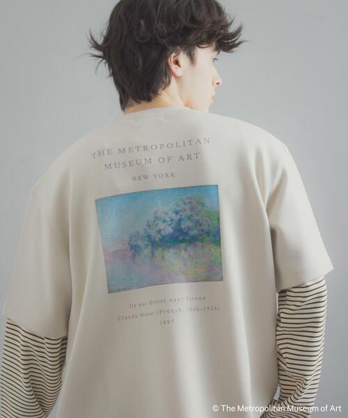 SENSE OF PLACE by URBAN RESEARCH（センスオブプレイスバイアーバンリサーチ）の「『別注』The Met×SENSE OF PLACE　SHORT-SLEEVE T-SHIRTS(Monet)（Tシャツ/カットソー・メンズ・ブラック/ホワイト/ベージュ・LARGE/MEDIUM）」の12枚目の写真