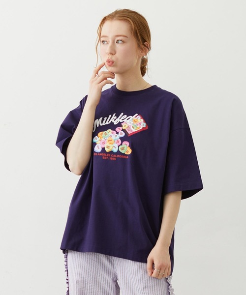 HEART TABLET WIDE S/S TEE — широкая футболка с коротким рукавом
