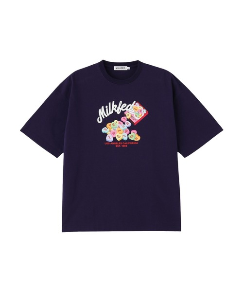 MILKFED.(ミルクフェド)の「HEART TABLET WIDE S/S TEE(Tシャツ/カットソー・レディース・ライトピンク/ネイビー/ホワイト・M/L)」の22枚目の写真
