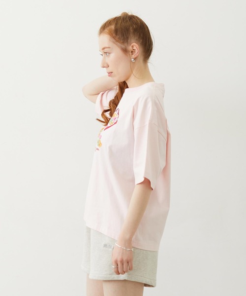 MILKFED.(ミルクフェド)の「HEART TABLET WIDE S/S TEE(Tシャツ/カットソー・レディース・ライトピンク/ネイビー/ホワイト・M/L)」の18枚目の写真