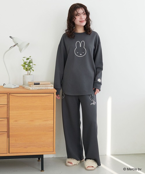 セール】【miffy/ミッフィー】ワッフル刺繍ルームウェアパンツ
