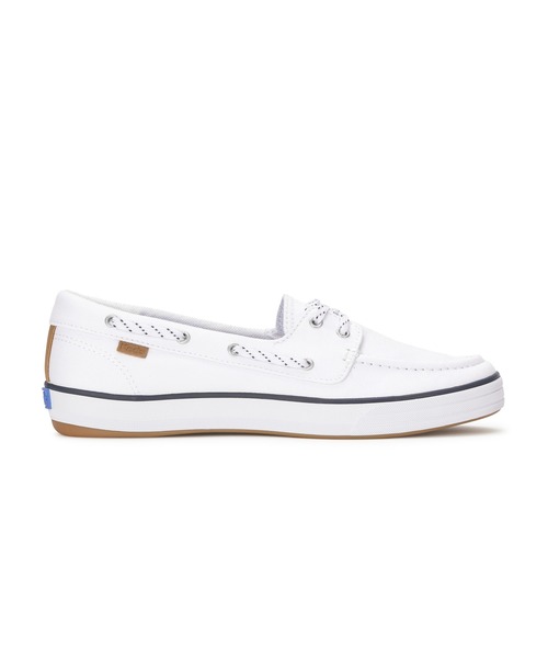 Keds(ケッズ)の「Keds ケッズ センター スリー ボート ツイル ホワイト(スニーカー・レディース・ホワイト・25.0cm/24.5cm/24.0cm/23.5cm/23.0cm/22.5cm)」の2枚目の写真