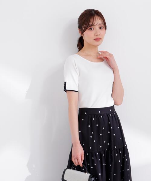 PROPORTION BODY DRESSING(プロポーションボディドレッシング)の「5分袖ベーシックニット / 1216170401(ニット/セーター・レディース・ホワイト系その他/ピンク/グレー系その他・FREE)」の19枚目の写真