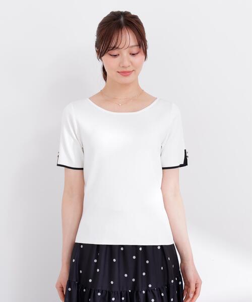 PROPORTION BODY DRESSING(プロポーションボディドレッシング)の「5分袖ベーシックニット / 1216170401(ニット/セーター・レディース・ホワイト系その他/ピンク/グレー系その他・FREE)」の22枚目の写真