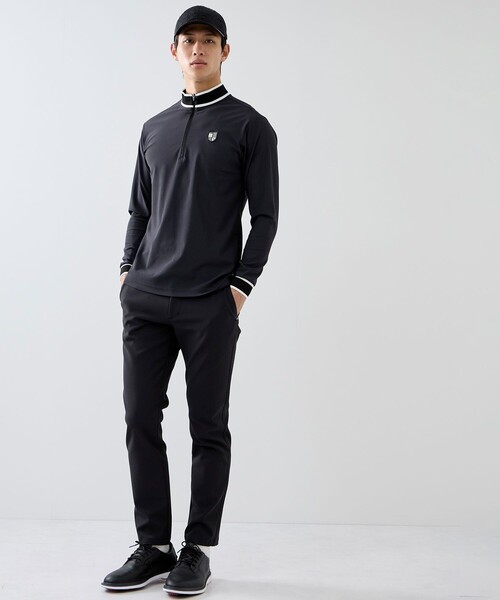 JUN&ROPE'(ジュンアンドロペ)の「クールパフォーマーハーフジップ長袖シャツ/UV・接触冷感(Tシャツ/カットソー・メンズ・ブラック/ホワイト/カーキ・L/XL/M)」の11枚目の写真