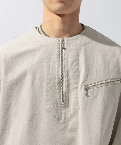 niko and...(ニコアンド)の「デニムハーフジップシャツ(シャツ/ブラウス・メンズ・アイボリー/ブラック/ブルー・MEDIUM/LARGE)」の18枚目の写真