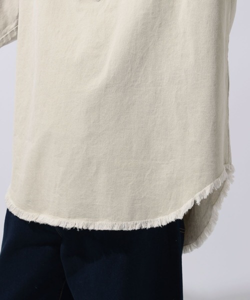 niko and...(ニコアンド)の「デニムハーフジップシャツ(シャツ/ブラウス・メンズ・アイボリー/ブラック/ブルー・MEDIUM/LARGE)」の20枚目の写真