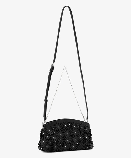 MICHAEL KORS（マイケルコース）の「ATHENA フローラル アップリケ コンバーチブル クラッチ（クラッチバッグ・レディース・ブラック・FREE）」の3枚目の写真