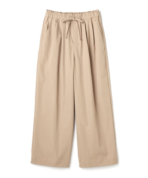 CROSS FUNCTION（クロスファンクション）の「《UV/吸水速乾》エブ楽 ダブルタックイージーワイドパンツ【CROSS FUNCTION/クロスファンクション】（その他パンツ・レディース・ライトベージュ/ブラック/オフホワイト/ネイビー・M/L/LL）」の7枚目の写真