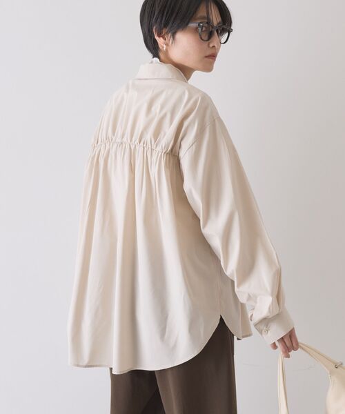 AMERICAN HOLIC(アメリカンホリック)の「シャーリングシャツ(シャツ/ブラウス・レディース・ライトベージュ/ブルー系その他4/ブルー系その他7・M/L)」の16枚目の写真