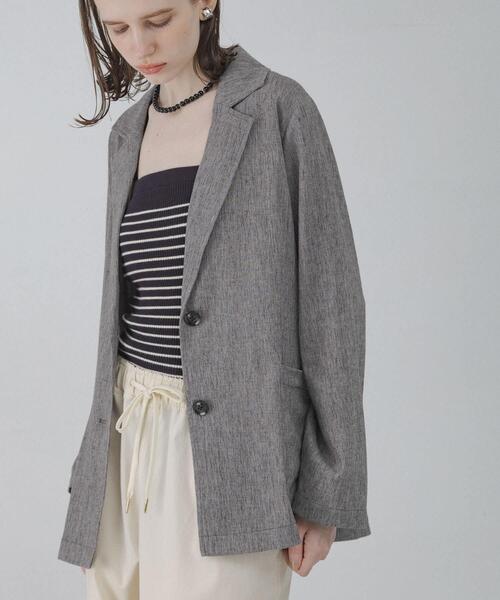 URBAN RESEARCH Sonny Label(アーバンリサーチサニーレーベル)の「リネン混ライトシアージャケット(その他アウター・レディース・グレー系その他/ベージュ系その他・FREE)」の18枚目の写真