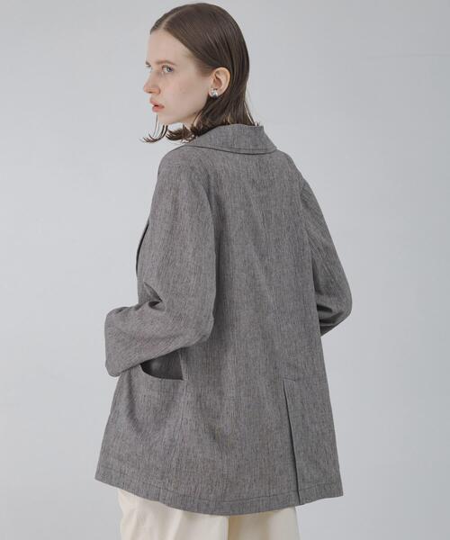 URBAN RESEARCH Sonny Label(アーバンリサーチサニーレーベル)の「リネン混ライトシアージャケット(その他アウター・レディース・グレー系その他/ベージュ系その他・FREE)」の21枚目の写真