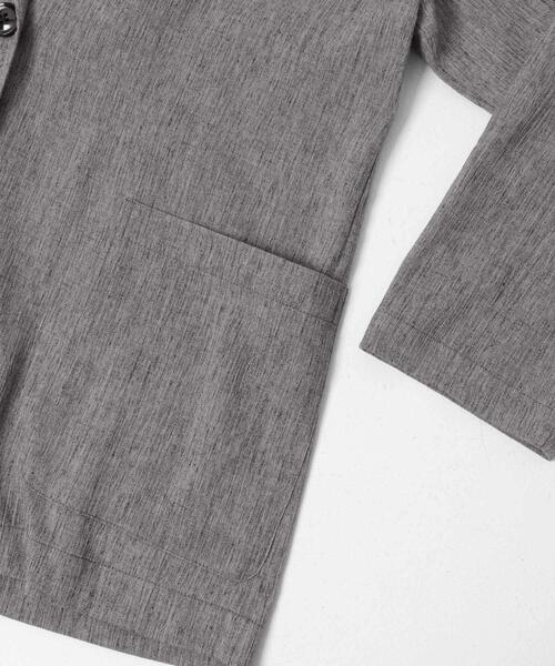 URBAN RESEARCH Sonny Label(アーバンリサーチサニーレーベル)の「リネン混ライトシアージャケット(その他アウター・レディース・グレー系その他/ベージュ系その他・FREE)」の3枚目の写真