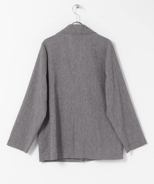 URBAN RESEARCH Sonny Label(アーバンリサーチサニーレーベル)の「リネン混ライトシアージャケット(その他アウター・レディース・グレー系その他/ベージュ系その他・FREE)」の4枚目の写真