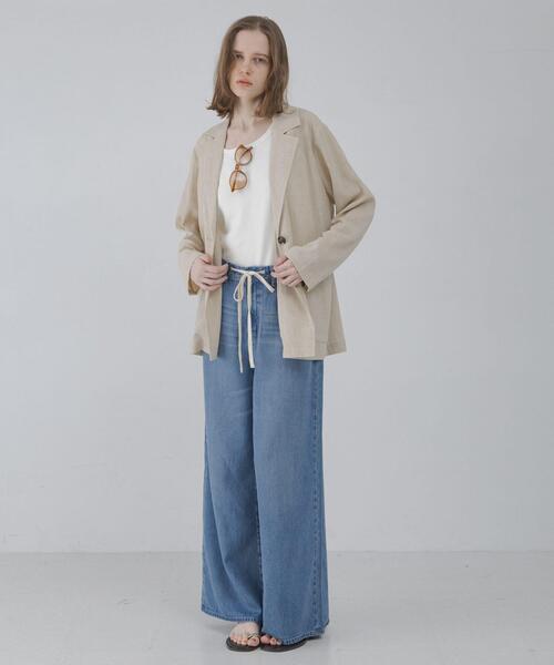 URBAN RESEARCH Sonny Label(アーバンリサーチサニーレーベル)の「リネン混ライトシアージャケット(その他アウター・レディース・グレー系その他/ベージュ系その他・FREE)」の11枚目の写真