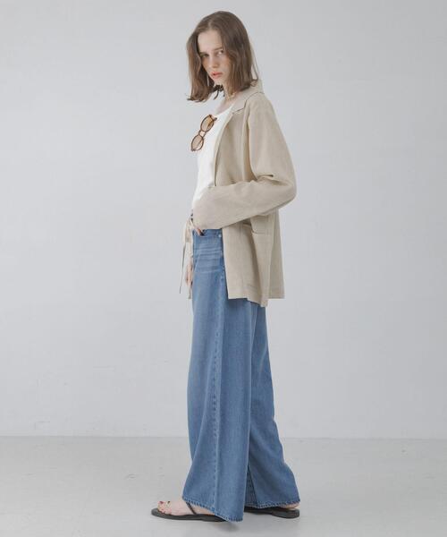 URBAN RESEARCH Sonny Label(アーバンリサーチサニーレーベル)の「リネン混ライトシアージャケット(その他アウター・レディース・グレー系その他/ベージュ系その他・FREE)」の12枚目の写真