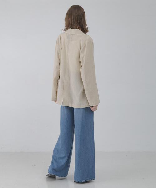 URBAN RESEARCH Sonny Label(アーバンリサーチサニーレーベル)の「リネン混ライトシアージャケット(その他アウター・レディース・グレー系その他/ベージュ系その他・FREE)」の13枚目の写真