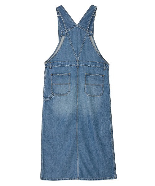 Ameri（アメリ）の「FUNCTION DENIM OVERALL DRESS（サロペット/オーバーオール・レディース・ベビーピンク/ブルー・MEDIUM/SMALL）」の6枚目の写真