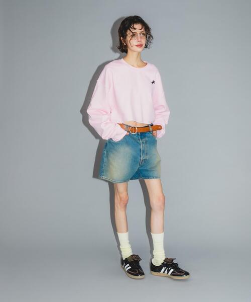 URBAN RESEARCH(アーバンリサーチ)の「Teya SHORT SWEAT(スウェット・レディース・ピンク/チャコールグレー・FREE)」の8枚目の写真