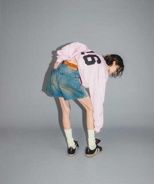 URBAN RESEARCH(アーバンリサーチ)の「Teya SHORT SWEAT(スウェット・レディース・ピンク/チャコールグレー・FREE)」の9枚目の写真