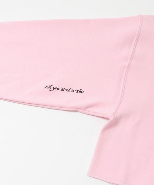 URBAN RESEARCH(アーバンリサーチ)の「Teya SHORT SWEAT(スウェット・レディース・ピンク/チャコールグレー・FREE)」の11枚目の写真