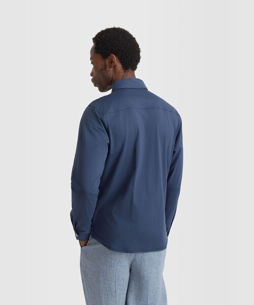 agnes b.(アニエスベー)の「メンズ コットン 長袖 ジップシャツ "Metro"(シャツ/ブラウス・メンズ・ブルー系その他・2/1)」の4枚目の写真