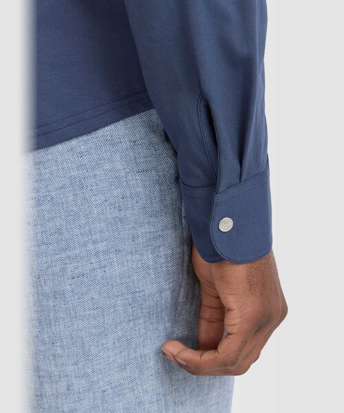 agnes b.(アニエスベー)の「メンズ コットン 長袖 ジップシャツ "Metro"(シャツ/ブラウス・メンズ・ブルー系その他・2/1)」の6枚目の写真