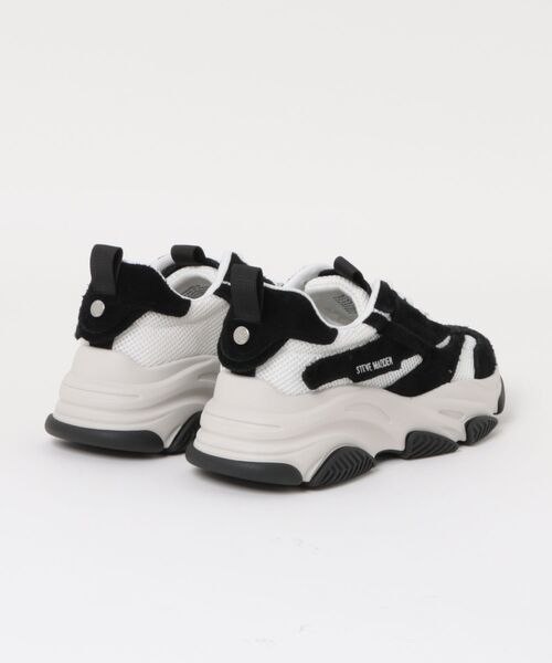 STEVE MADDEN(スティーブマデン)の「ウェーブボリュームソールスニーカー/S.MADDEN POSSES-H-XS(スニーカー・メンズ・ブラック/ホワイト系その他・26.5cm/26.0cm/25.5cm/25.0-25.5/27.5cm/27.0cm)」の3枚目の写真