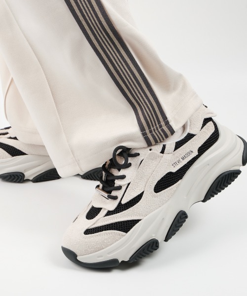 STEVE MADDEN(スティーブマデン)の「ウェーブボリュームソールスニーカー/S.MADDEN POSSES-H-XS(スニーカー・メンズ・ブラック/ホワイト系その他・26.5cm/26.0cm/25.5cm/25.0-25.5/27.5cm/27.0cm)」の2枚目の写真