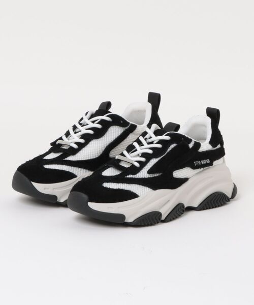 STEVE MADDEN(スティーブマデン)の「ウェーブボリュームソールスニーカー/S.MADDEN POSSES-H-XS(スニーカー・メンズ・ブラック/ホワイト系その他・26.5cm/26.0cm/25.5cm/25.0-25.5/27.5cm/27.0cm)」の13枚目の写真