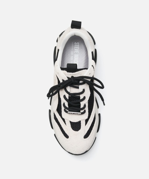 STEVE MADDEN(スティーブマデン)の「ウェーブボリュームソールスニーカー/S.MADDEN POSSES-H-XS(スニーカー・メンズ・ブラック/ホワイト系その他・26.5cm/26.0cm/25.5cm/25.0-25.5/27.5cm/27.0cm)」の8枚目の写真