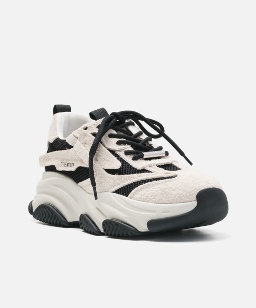 STEVE MADDEN(スティーブマデン)の「ウェーブボリュームソールスニーカー/S.MADDEN POSSES-H-XS(スニーカー・メンズ・ブラック/ホワイト系その他・26.5cm/26.0cm/25.5cm/25.0-25.5/27.5cm/27.0cm)」の10枚目の写真