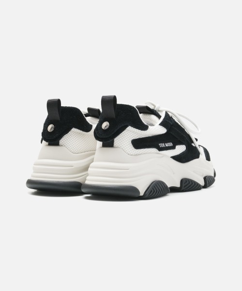 STEVE MADDEN(スティーブマデン)の「ウェーブボリュームソールスニーカー/S.MADDEN POSSES-H-XS(スニーカー・メンズ・ブラック/ホワイト系その他・26.5cm/26.0cm/25.5cm/25.0-25.5/27.5cm/27.0cm)」の9枚目の写真