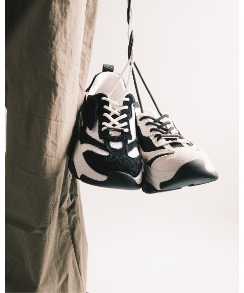 STEVE MADDEN(スティーブマデン)の「ウェーブボリュームソールスニーカー/S.MADDEN POSSES-H-XS(スニーカー・メンズ・ブラック/ホワイト系その他・26.5cm/26.0cm/25.5cm/25.0-25.5/27.5cm/27.0cm)」の17枚目の写真