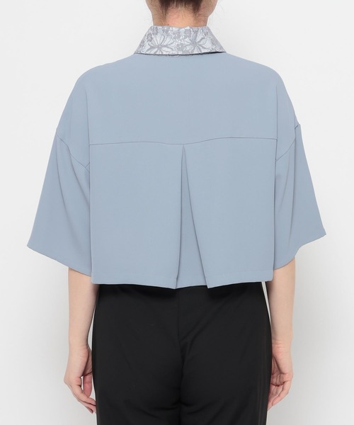 HARE（ハレ）の「パーツツキネクタイシャツ(HARE)（シャツ/ブラウス・レディース・ブラック/ライトブルー/ホワイト/ピンク・FREE）」の15枚目の写真