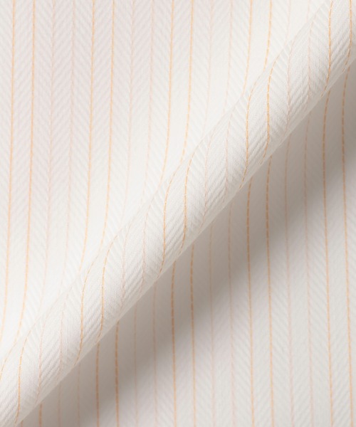 TOKYO SHIRTS(トウキョウシャツ)の「【透け防止】 形態安定ノンアイロン ワイド 7分袖ビジネスワイシャツ(ビジネスシャツ・レディース・オレンジ・XS/S/M/L/LL/XL)」の5枚目の写真