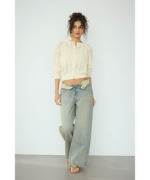 ALEXIA STAM | Floral Denim Pants /ウエストフローラル デニムパンツ(デニムパンツ)