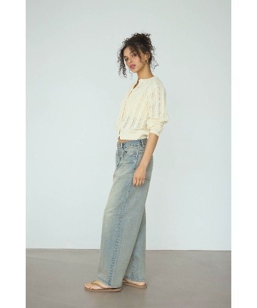 ALEXIA STAM（アリシアスタン）の「Floral Denim Pants /ウエストフローラル デニムパンツ（デニムパンツ・レディース・ブルー/ホワイト・2/1/0/3）」の15枚目の写真