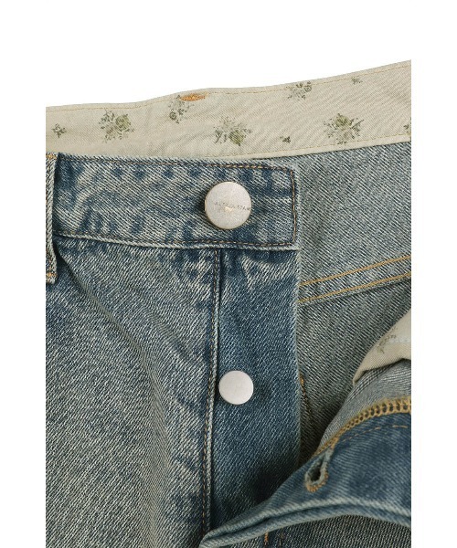 ALEXIA STAM（アリシアスタン）の「Floral Denim Pants /ウエストフローラル デニムパンツ（デニムパンツ・レディース・ブルー/ホワイト・2/1/0/3）」の3枚目の写真