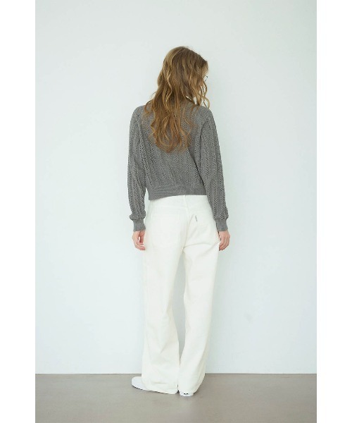 ALEXIA STAM（アリシアスタン）の「Floral Denim Pants /ウエストフローラル デニムパンツ（デニムパンツ・レディース・ブルー/ホワイト・2/1/0/3）」の12枚目の写真