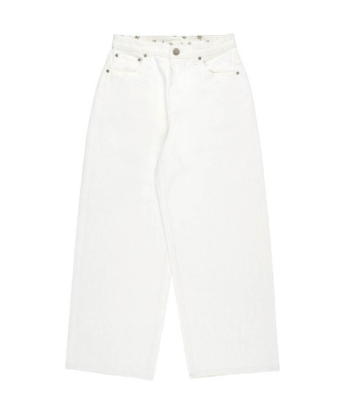 ALEXIA STAM（アリシアスタン）の「Floral Denim Pants /ウエストフローラル デニムパンツ（デニムパンツ・レディース・ブルー/ホワイト・2/1/0/3）」の20枚目の写真