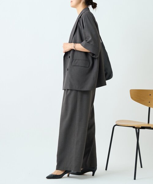 LIVETART（リヴェタート）の「エステルシャンブレータックパンツ《LIVETART》（その他パンツ・レディース・ベージュ/グレー・FREE）」の12枚目の写真