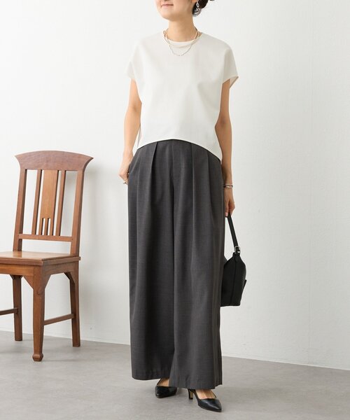 LIVETART（リヴェタート）の「エステルシャンブレータックパンツ《LIVETART》（その他パンツ・レディース・ベージュ/グレー・FREE）」の17枚目の写真