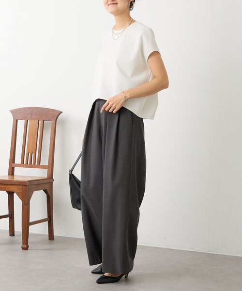 LIVETART（リヴェタート）の「エステルシャンブレータックパンツ《LIVETART》（その他パンツ・レディース・ベージュ/グレー・FREE）」の18枚目の写真