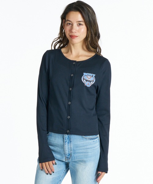 ROXY(ロキシー)の「ROXY/ロキシー レディース 長袖 カーディガン RLY261629T UT(Tシャツ/カットソー・レディース・ブラック/ホワイト/ブラウン・L/M)」の8枚目の写真