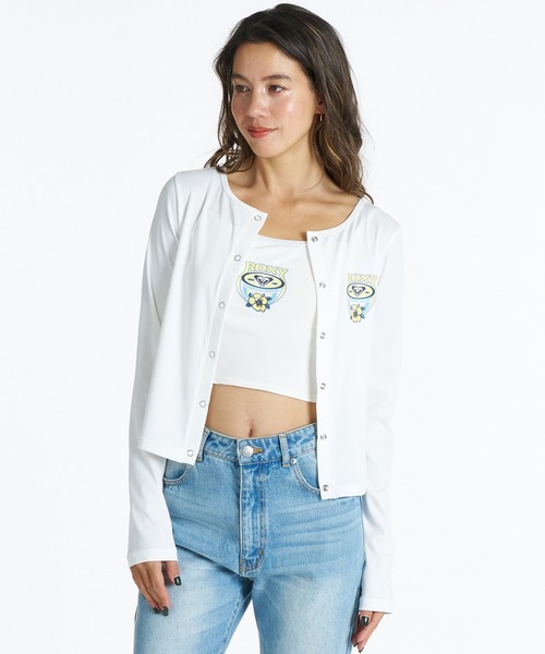ROXY(ロキシー)の「ROXY/ロキシー レディース 長袖 カーディガン RLY261629T UT(Tシャツ/カットソー・レディース・ブラック/ホワイト/ブラウン・L/M)」の5枚目の写真