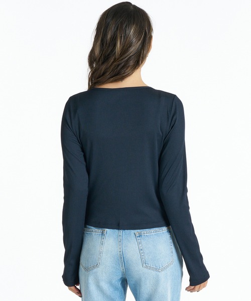 ROXY(ロキシー)の「ROXY/ロキシー レディース 長袖 カーディガン RLY261629T UT(Tシャツ/カットソー・レディース・ブラック/ホワイト/ブラウン・L/M)」の9枚目の写真