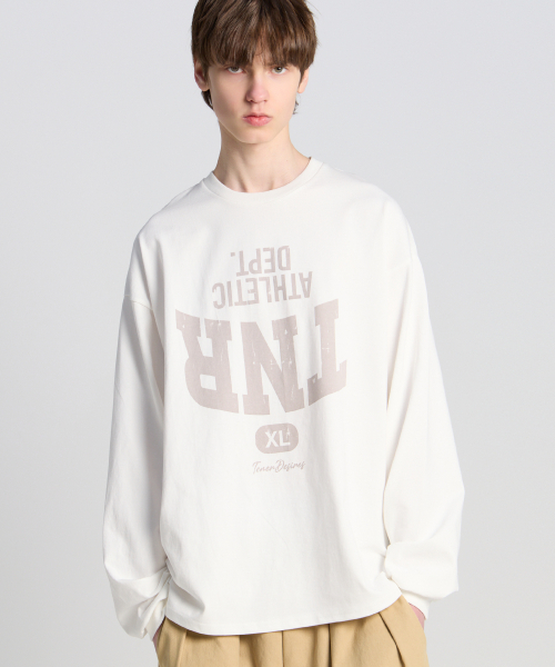 TENER(テネル)の「TNR デプト ロングスリーブ ホワイト(Tシャツ/カットソー・メンズ・その他・FREE)」の1枚目の写真