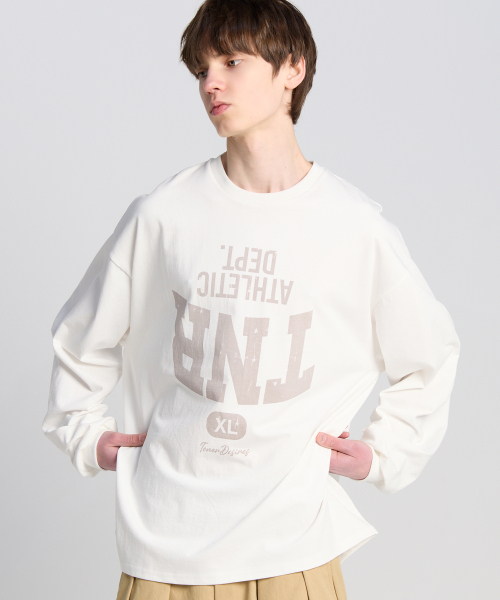TENER(テネル)の「TNR デプト ロングスリーブ ホワイト(Tシャツ/カットソー・メンズ・その他・FREE)」の2枚目の写真